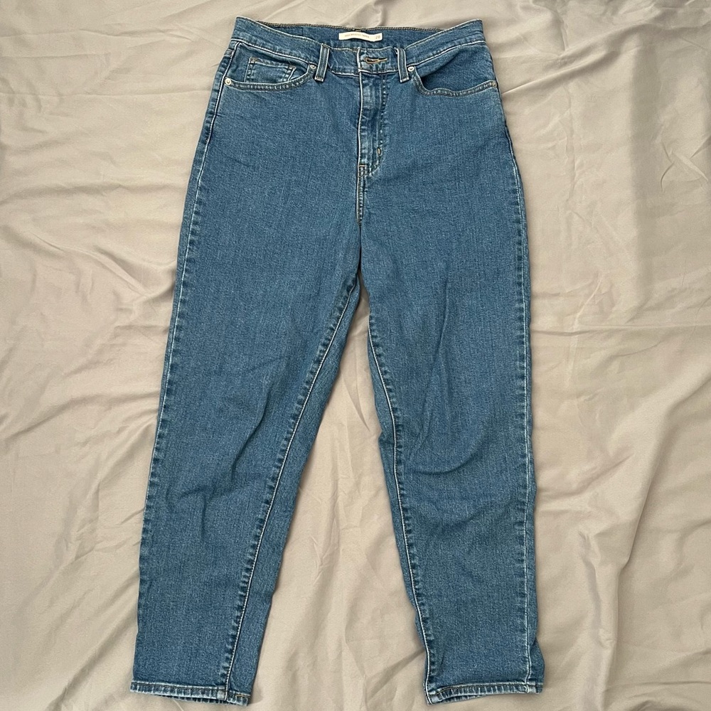 Levi’s high waisted taper jeans
